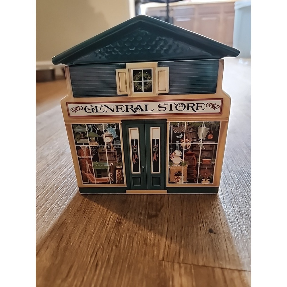 Vintage 1982 Avon General Store Container Removable Roof